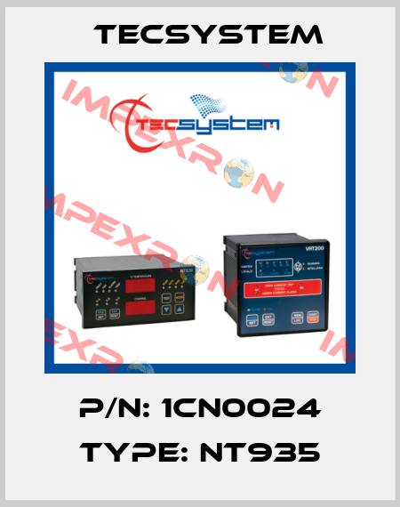 P/N: 1CN0024 Type: NT935 Tecsystem