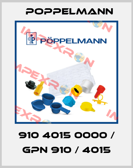 910 4015 0000 / GPN 910 / 4015 Poppelmann