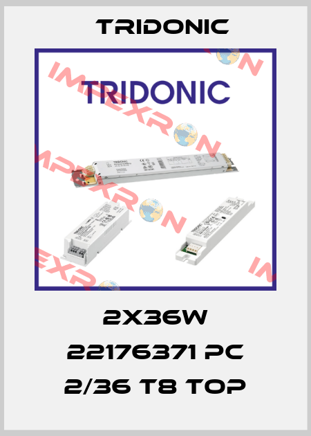 2X36W 22176371 PC 2/36 T8 TOP Tridonic