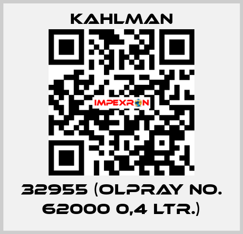 32955 (Olpray No. 62000 0,4 ltr.) Kahlman