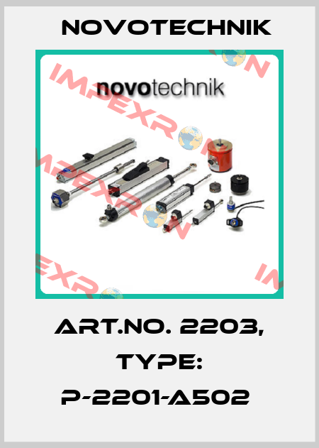 Art.No. 2203, Type: P-2201-A502  Novotechnik