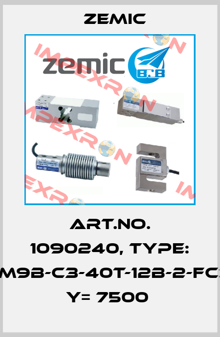 Art.No. 1090240, Type: HM9B-C3-40t-12B-2-FCZ, Y= 7500  ZEMIC