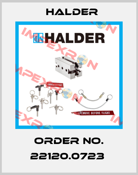 Order No. 22120.0723  Halder
