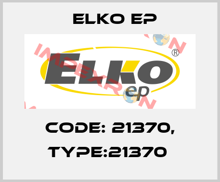 Code: 21370, Type:21370  Elko EP