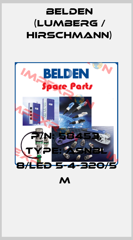 P/N: 58453, Type: ASNBL 8/LED 5-4-320/5 M  Belden (Lumberg / Hirschmann)