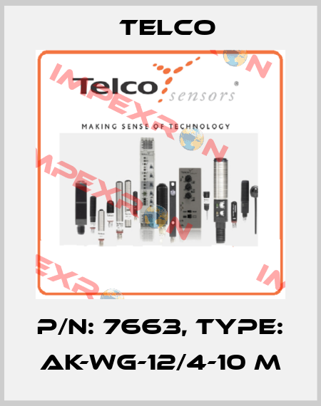 p/n: 7663, Type: AK-WG-12/4-10 m Telco