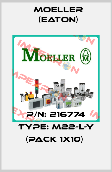 P/N: 216774 Type: M22-L-Y (pack 1x10)  Moeller (Eaton)