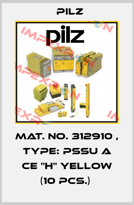 Mat. No. 312910 , Type: PSSu A CE "H" yellow (10 pcs.)  Pilz