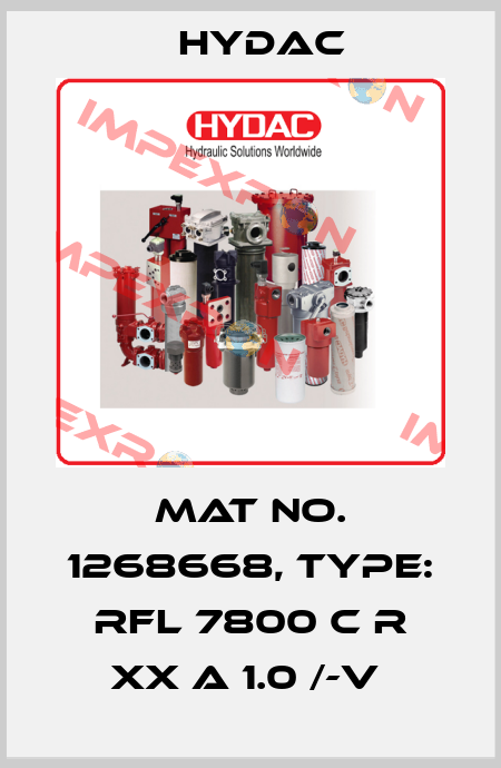 Mat No. 1268668, Type: RFL 7800 C R XX A 1.0 /-V  Hydac