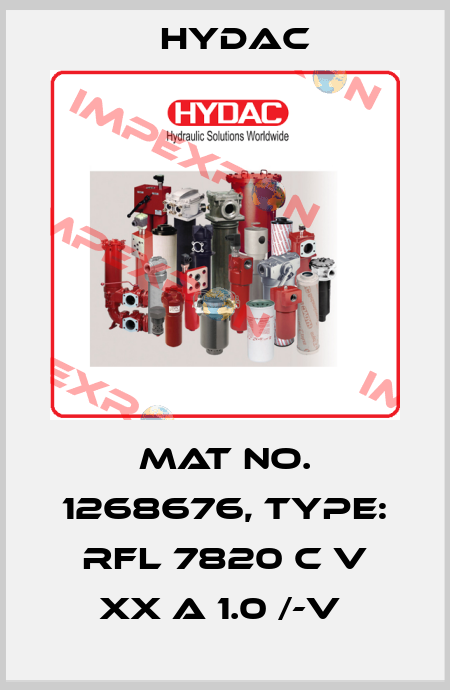 Mat No. 1268676, Type: RFL 7820 C V XX A 1.0 /-V  Hydac