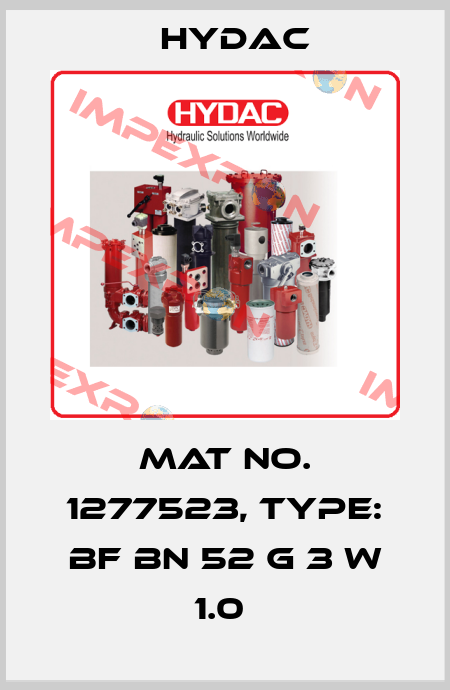Mat No. 1277523, Type: BF BN 52 G 3 W 1.0  Hydac