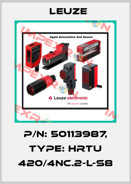 p/n: 50113987, Type: HRTU 420/4NC.2-L-S8 Leuze