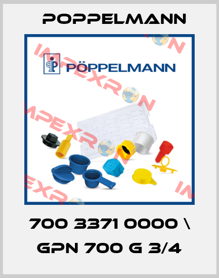 700 3371 0000 \ GPN 700 G 3/4 Poppelmann