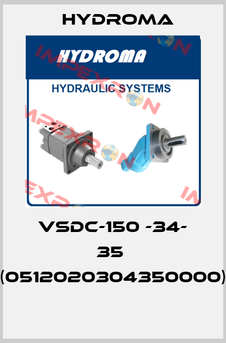 VSDC-150 -34- 35  (0512020304350000)  HYDROMA