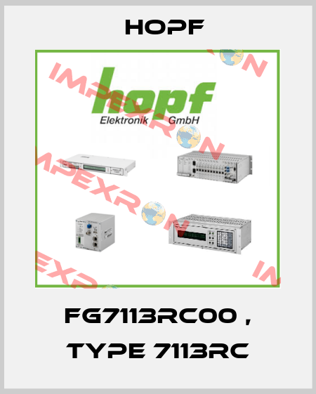FG7113RC00 , type 7113RC Hopf