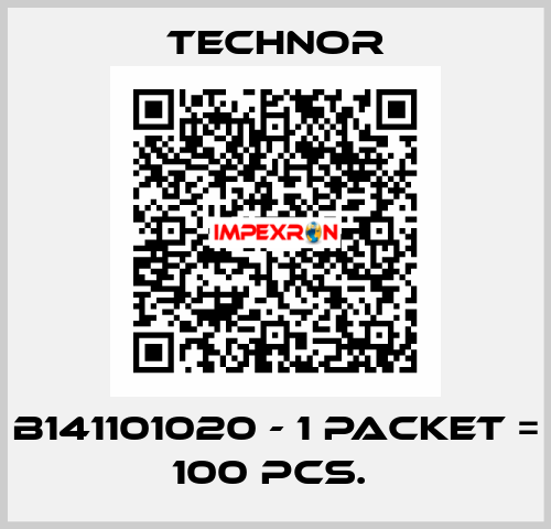 B141101020 - 1 packet = 100 pcs.  TECHNOR