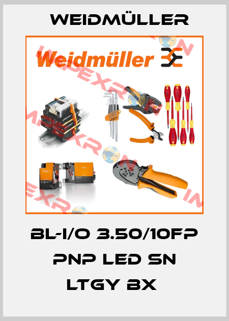 BL-I/O 3.50/10FP PNP LED SN LTGY BX  Weidmüller