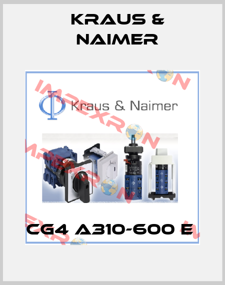 CG4 A310-600 E  Kraus & Naimer
