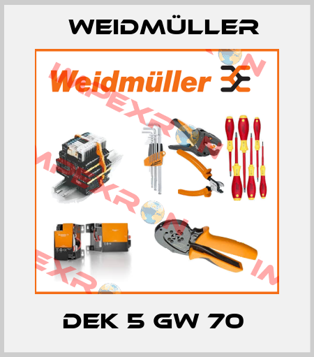 DEK 5 GW 70  Weidmüller
