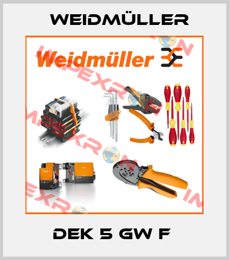 DEK 5 GW F  Weidmüller