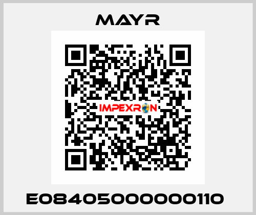 E08405000000110  Mayr