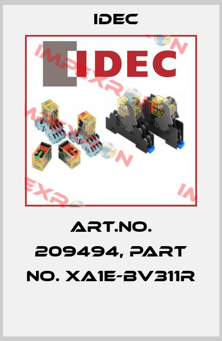 Art.No. 209494, Part No. XA1E-BV311R  Idec