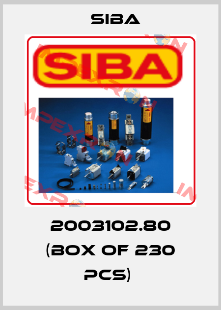 2003102.80 (box of 230 pcs)  Siba