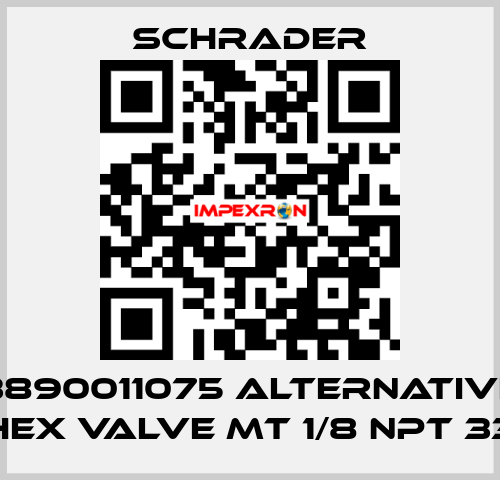 3890011075 alternative HEX VALVE MT 1/8 NPT 33 Schrader