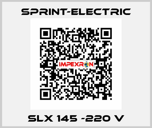 SLX 145 -220 V Sprint-Electric