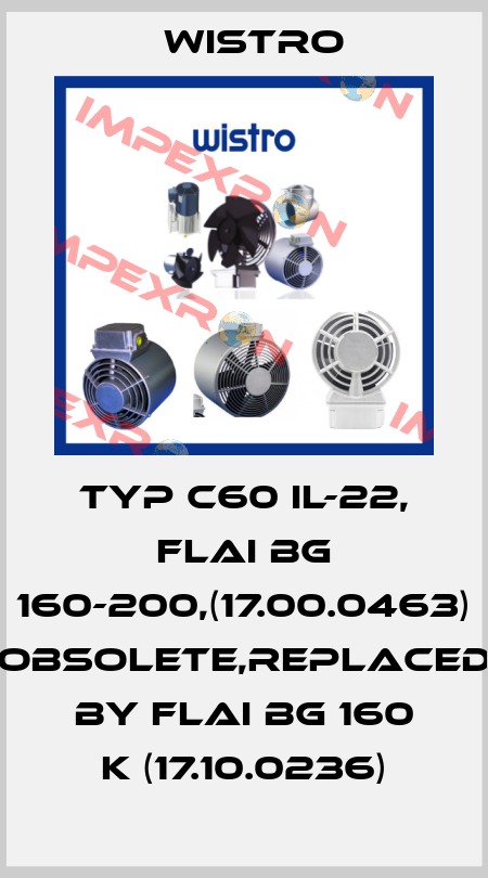 TYP C60 IL-22, FLAI BG 160-200,(17.00.0463) obsolete,replaced by FLAI BG 160 K (17.10.0236) Wistro