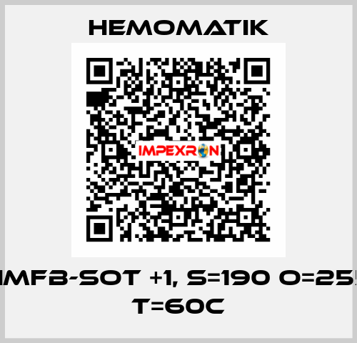 HMFB-SOT +1, S=190 O=255 T=60C Hemomatik
