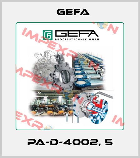 PA-D-4002, 5 Gefa