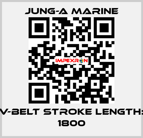 V-belt stroke length: 1800 JUNG-A MARINE