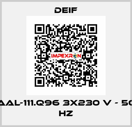 AAL-111.Q96 3x230 V - 50 Hz Deif