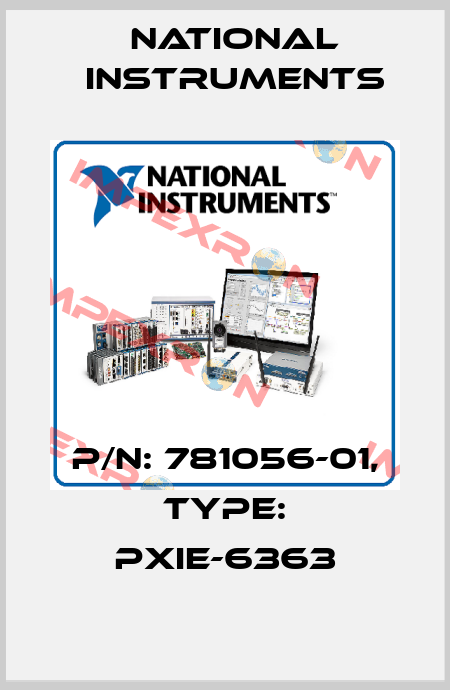 P/N: 781056-01, Type: PXIe-6363 National Instruments