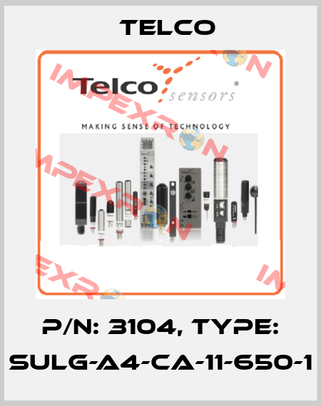 P/N: 3104, Type: SULG-A4-CA-11-650-1 Telco