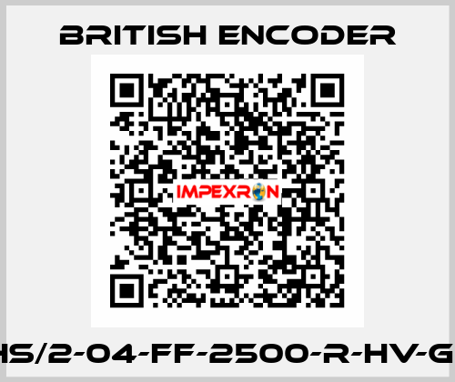 755HS/2-04-FF-2500-R-HV-G2-ST British Encoder
