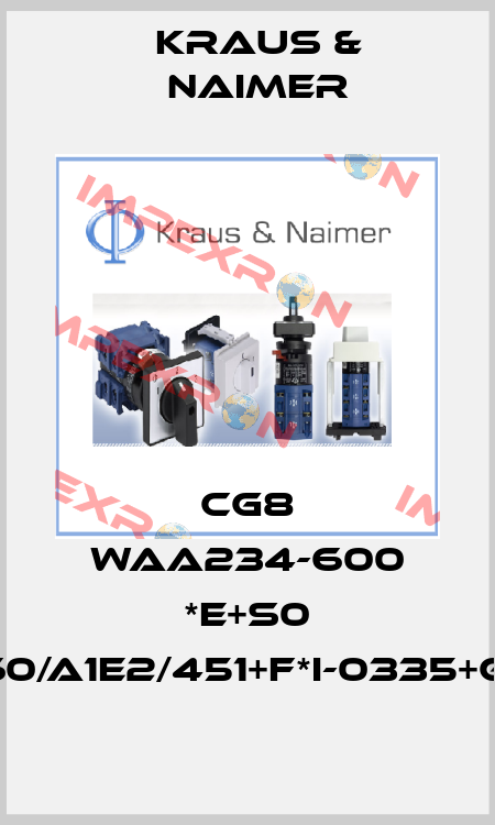 CG8 WAA234-600 *E+S0 V760/A1E2/451+F*I-0335+G251 Kraus & Naimer