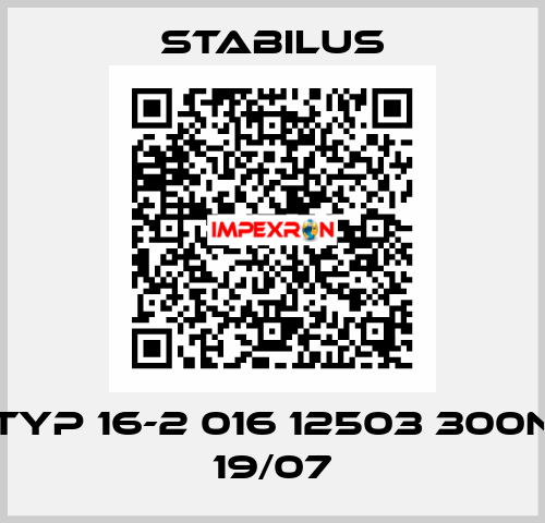 TYP 16-2 016 12503 300N 19/07 Stabilus