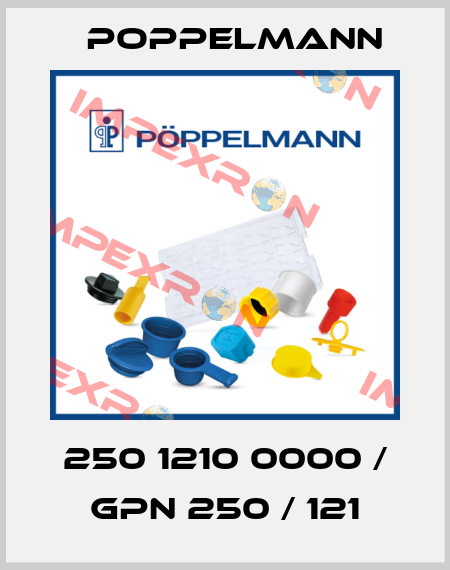 250 1210 0000 / GPN 250 / 121 Poppelmann
