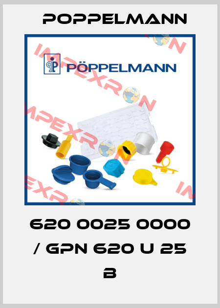 620 0025 0000 / GPN 620 U 25 B Poppelmann