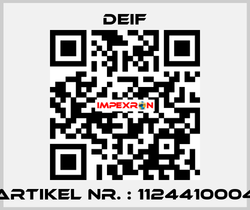 Artikel Nr. : 1124410004 Deif