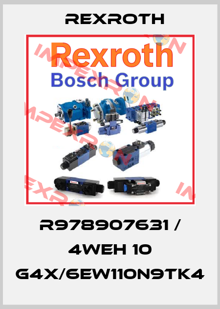R978907631 / 4WEH 10 G4X/6EW110N9TK4 Rexroth