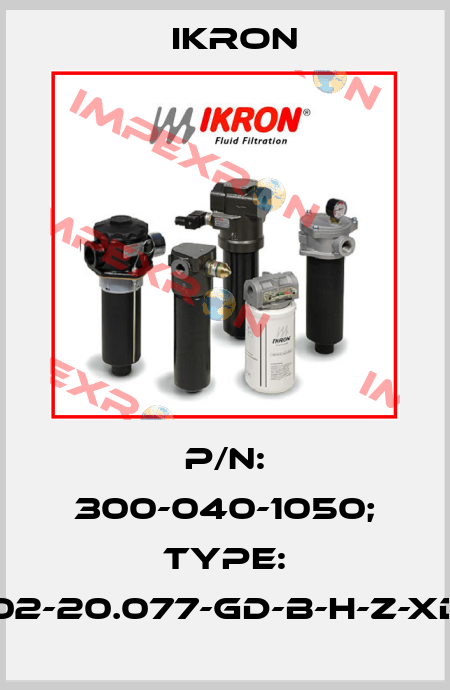 p/n: 300-040-1050; Type: HF502-20.077-GD-B-H-Z-XD-DA Ikron
