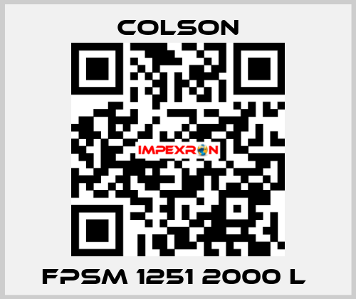 FPSM 1251 2000 L  Colson