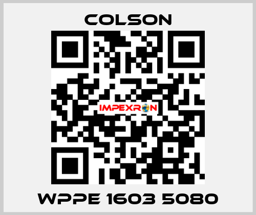 WPPE 1603 5080 Colson