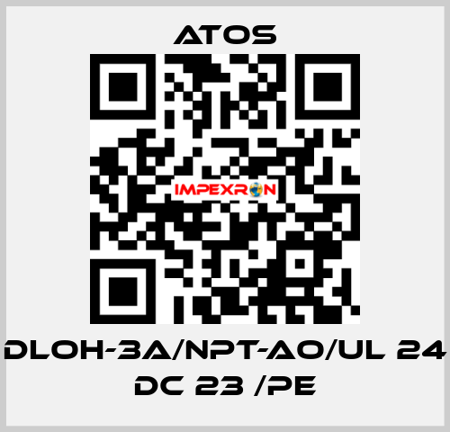 DLOH-3A/NPT-AO/UL 24 DC 23 /PE Atos