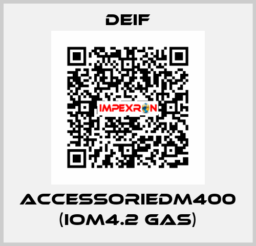AccessorieDM400 (IOM4.2 GAS) Deif
