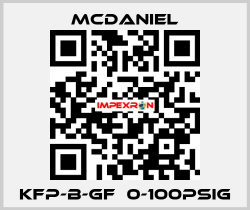 KFP-B-GF  0-100PSIg McDANIEL