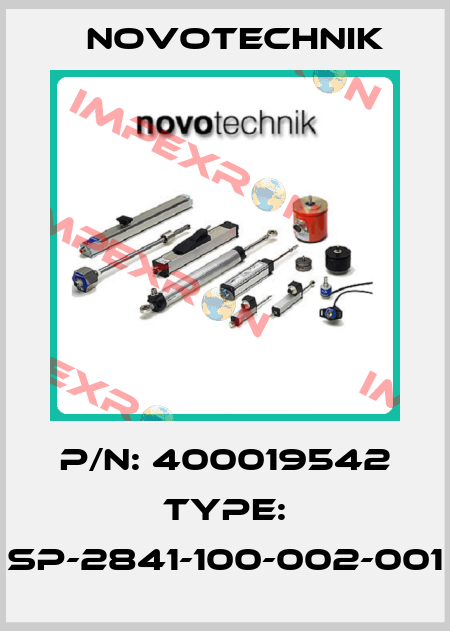 P/N: 400019542 Type: SP-2841-100-002-001 Novotechnik